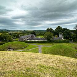 View from the top of the large Knowth mound.