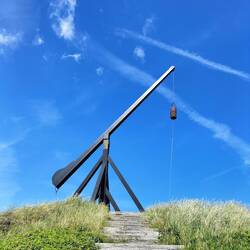 Altes Leuchtfeuer von Skagen (Nachbau). Man baute diesen damit die Seefahrer wieder Heim finden