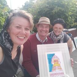 Rune ist ein Künstler aus Norwegen. Mit ihm hatten wir eine spontane Unterhaltung in Skagen.