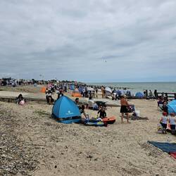 Beach was pretty packed!