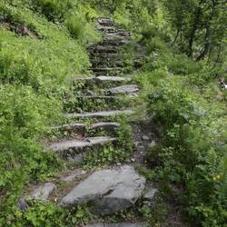 .... dann geht es abwärts. Laaange abwärts.