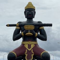 Mr Battambang - and his black magic stick