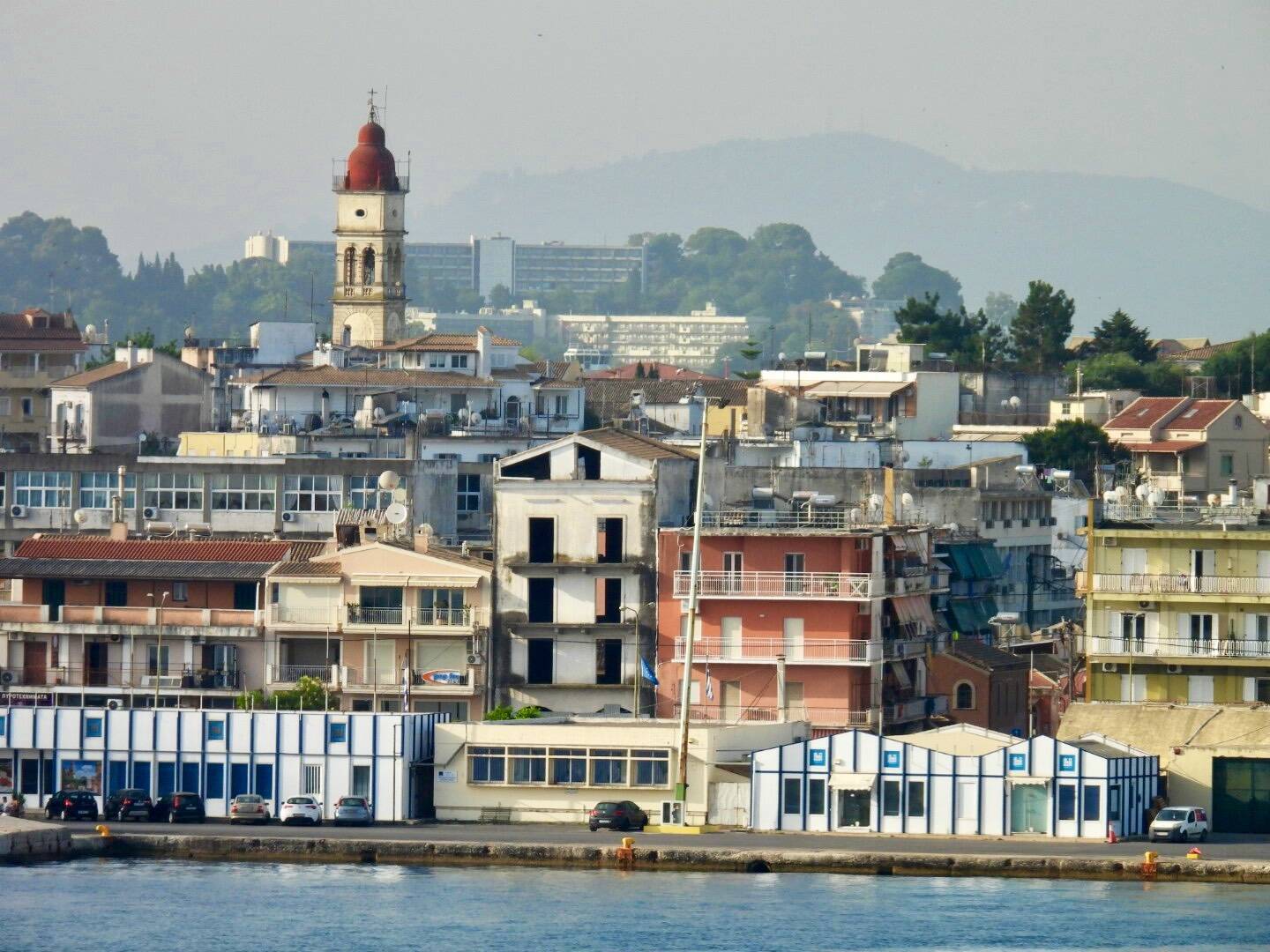 Docking at Corfu.