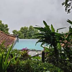 Der Infinitypool mit Nebel