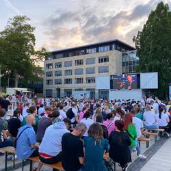 Public Viewing am La-Spezia-Platz