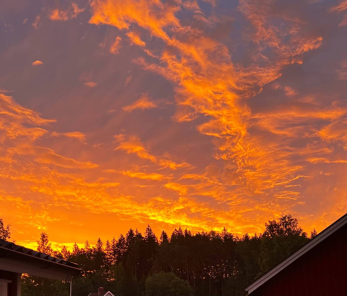 So sah der Himmel noch um 4 Uhr Morgens aus.