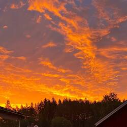 So sah der Himmel noch um 4 Uhr Morgens aus.