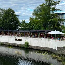 Lecker diniert am Ufer der Havel