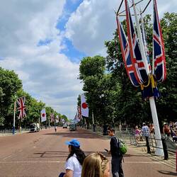 Japanese and UK flags