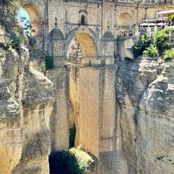 Famous bridge in Ronda, built in 1759.