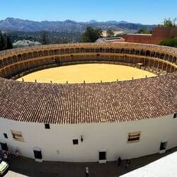 Bullfighting is controversial but still important to Spanish culture. This is the ring in Ronda.