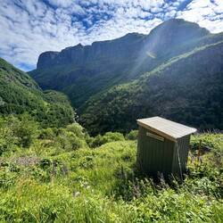 Toilette mit Aussicht