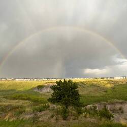 Rainbow over the plains — Colorado Springs, CO.