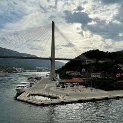 Dock under bridge.