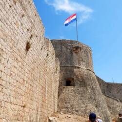 Hvar Fortress “Fortica” began in 1282 under the Venetians, often funded by the sale of salt.