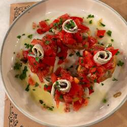 Bruschetta with Anchovies