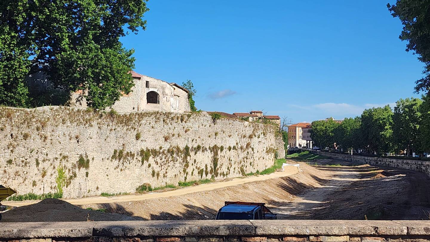 The city walls at Spoleto