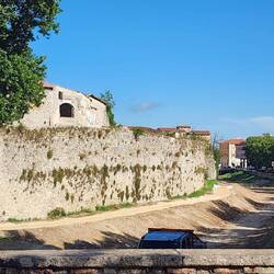 The city walls at Spoleto