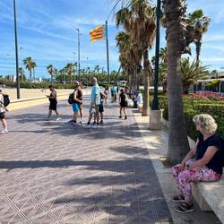 Ein Strand von Valencia
