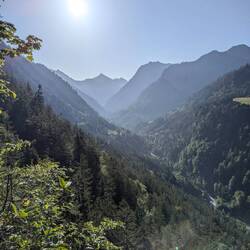 Abstieg ins große Walsertal