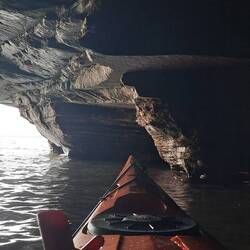 Inside the Sand Island Caves