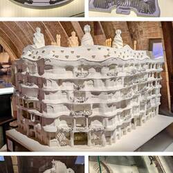 Some of the models of La Pedrera