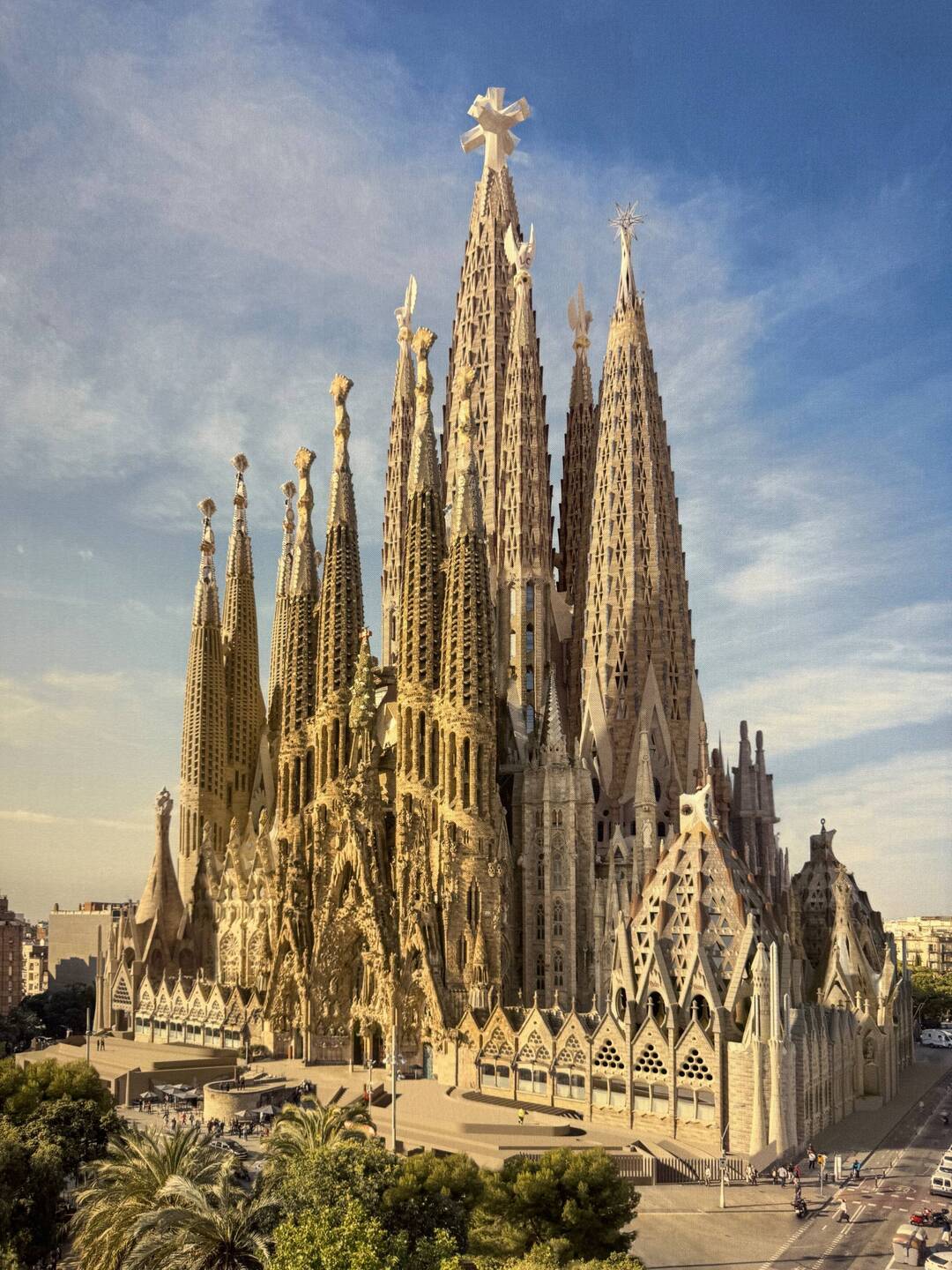 3D rendering of the completed Sagrada Familia