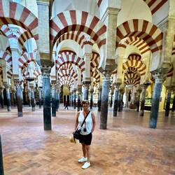 When you look through the columns it is supposed to give you a sense of infinity.