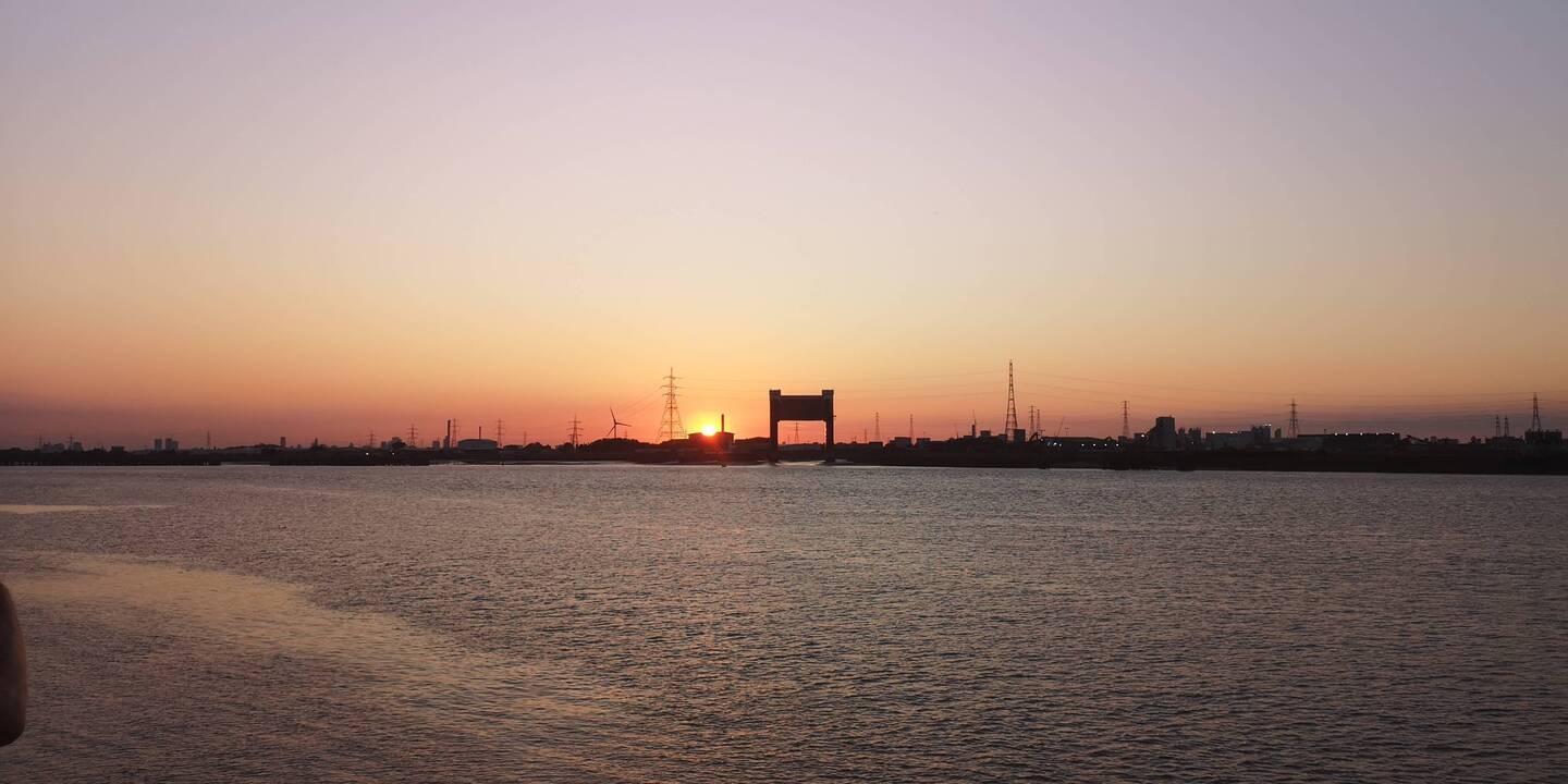 Themse bei Sonnenuntergang