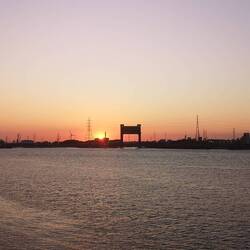 Themse bei Sonnenuntergang