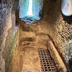 One of the latrines. Just send it on down the side.