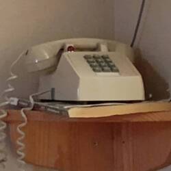 The phone in our hotel room 🤣. I was surprised it wasn't rotary 🤣.