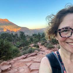 At the top of The Watchman trail