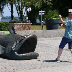 Dirk hat den Wels an der Angel 🐟