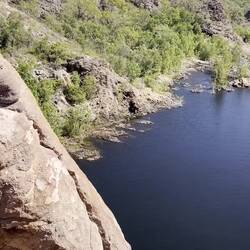 Oberhalb der Edith Falls