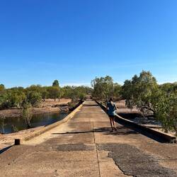 Die Brücke ist Teil des alten Stuart Highways
