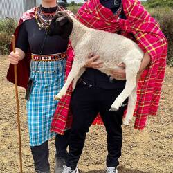 Maasai-Familienportrait