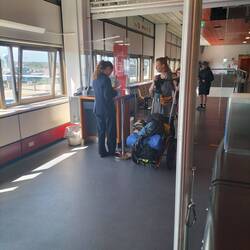 Check-In hat geklappt mit Rolfi