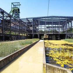 Reste der Sortierungsanlage