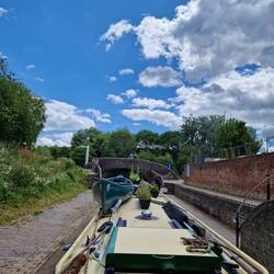 Descending the staircase locks onto the Severn