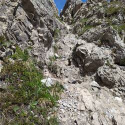 Kurzer Blick zurück, Abstieg geschafft