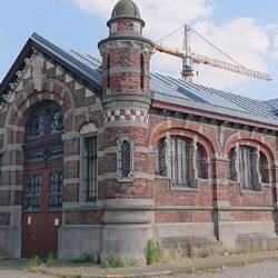 Building on Antwerp harbour
