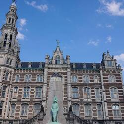 Pilots building on Antwerp Harbour