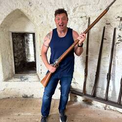 The whole castle was put together with tons of props and info for kids and adults alike.