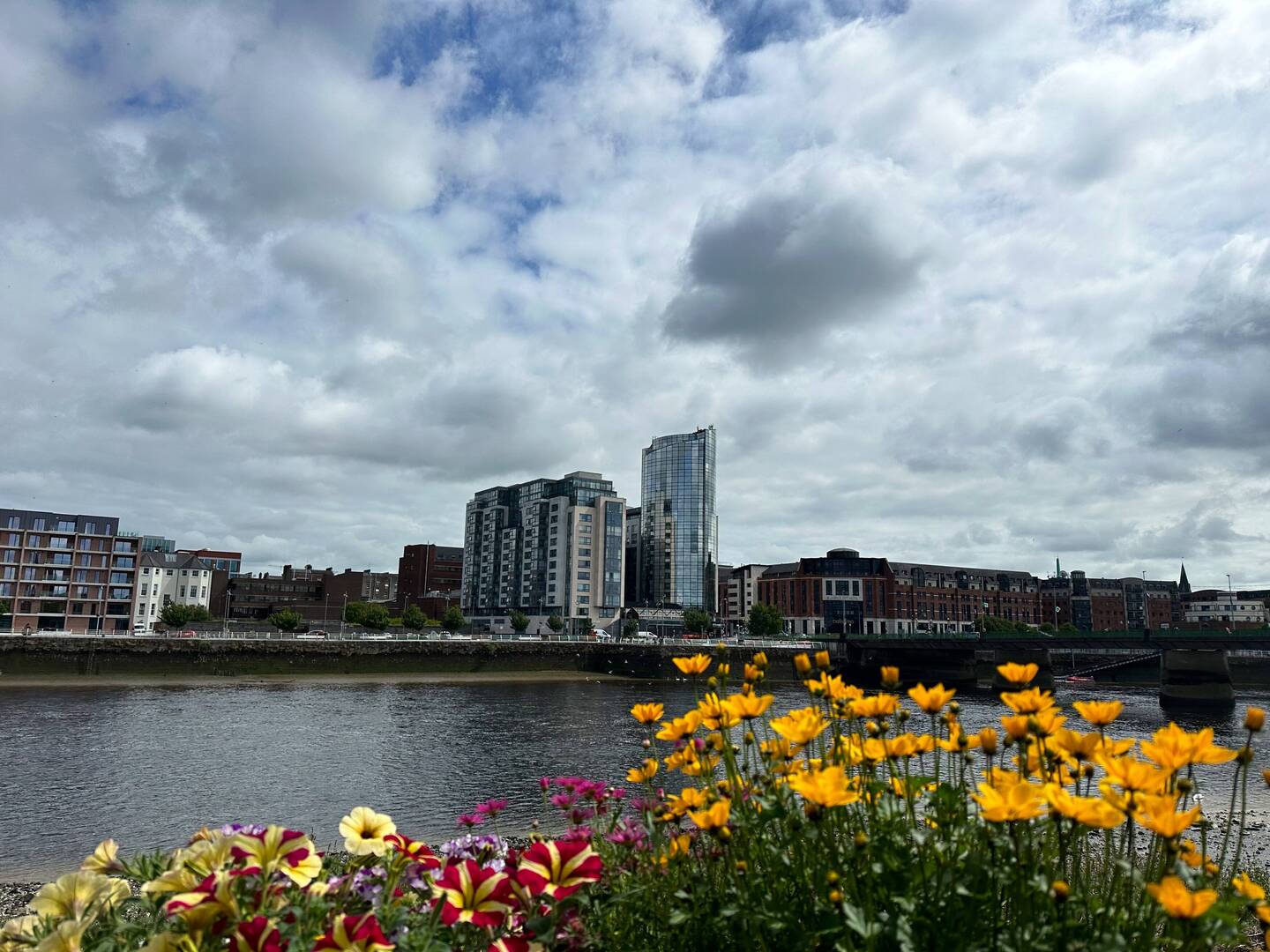Part of the Limerick riverfront.