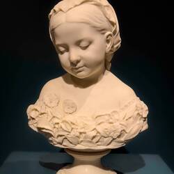 La Petite Pensée (The Little Thought/Pansy) ... by Thomas Ball (American).