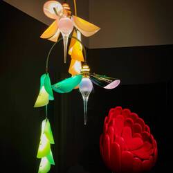 Biophilia ... Botanica Chandelier (by A. A. Rusu) // Bulbo Chair (Humberto & Fernando Campana).
