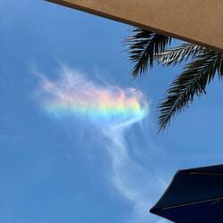 Rainbow cloud? Must be good luck!