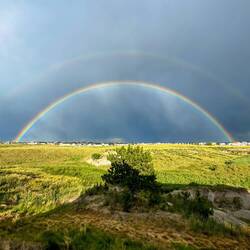 Rainbow on the plains — Colorado Springs, CO.