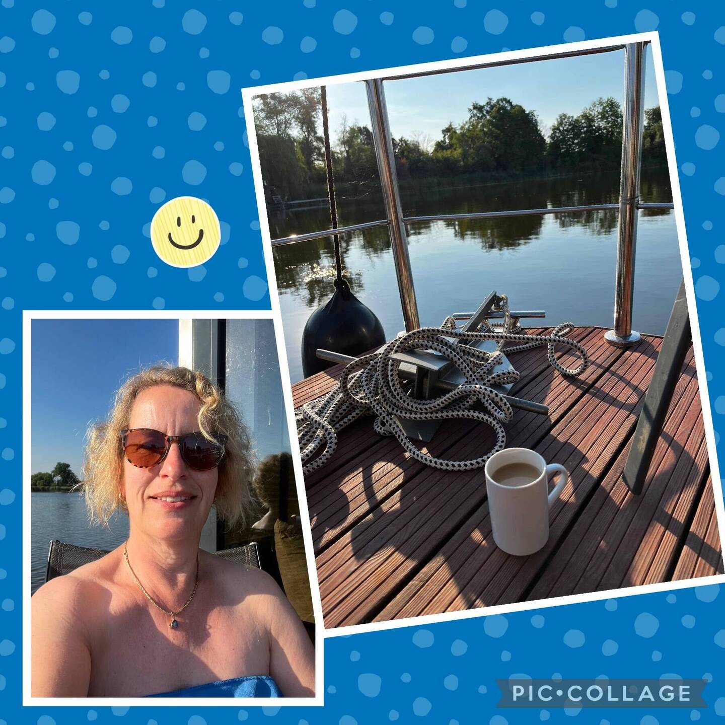Nach dem morgendlichen Schwimmen erst mal einen ☕️ in unserem Anker-Café